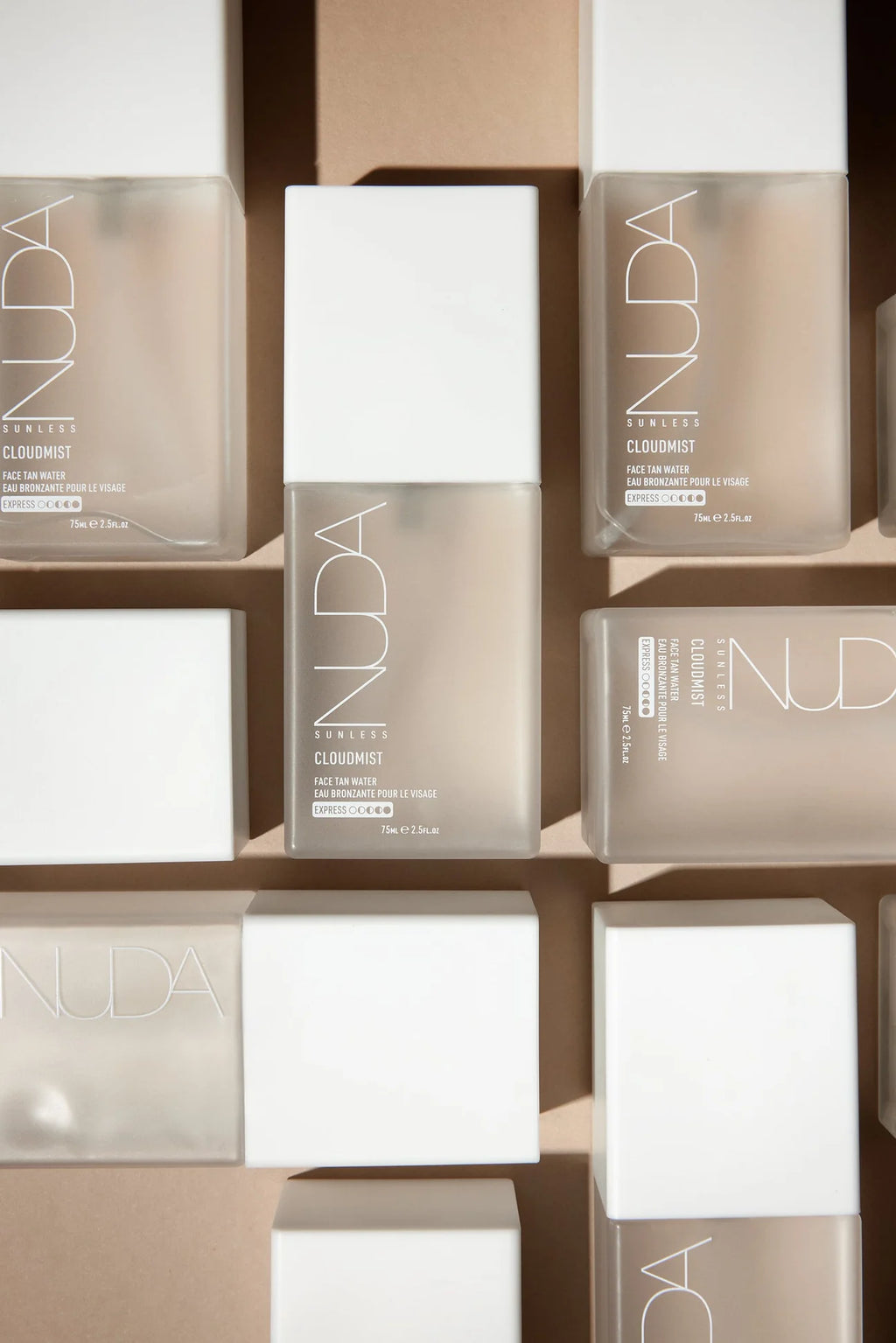 Ingrédients naturels autobronzant CloudMist Nuda - Produits Gatineau